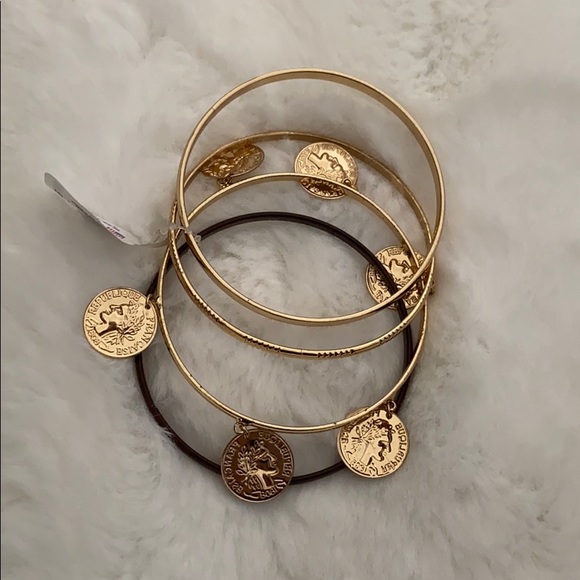 Coin Bangle Set - Picture 2 of 3